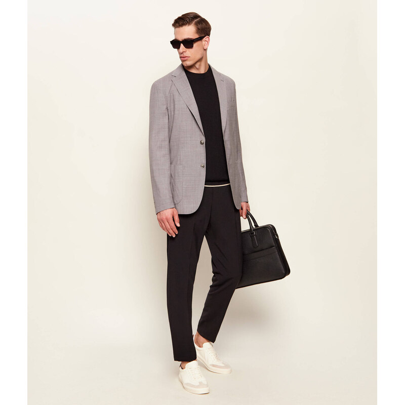 BOSS BLACK Vlněná sako P-Hanry-WG-262 | Slim Fit