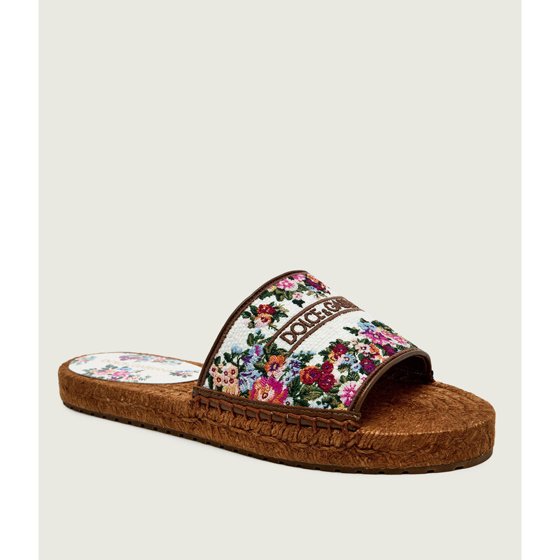 Dolce & Gabbana Pantofle s přídavkem kůže