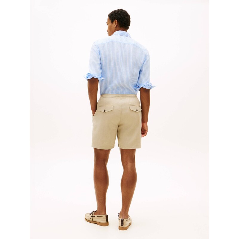 Tommy Hilfiger Lněné šortky chino DOVER | regular fit
