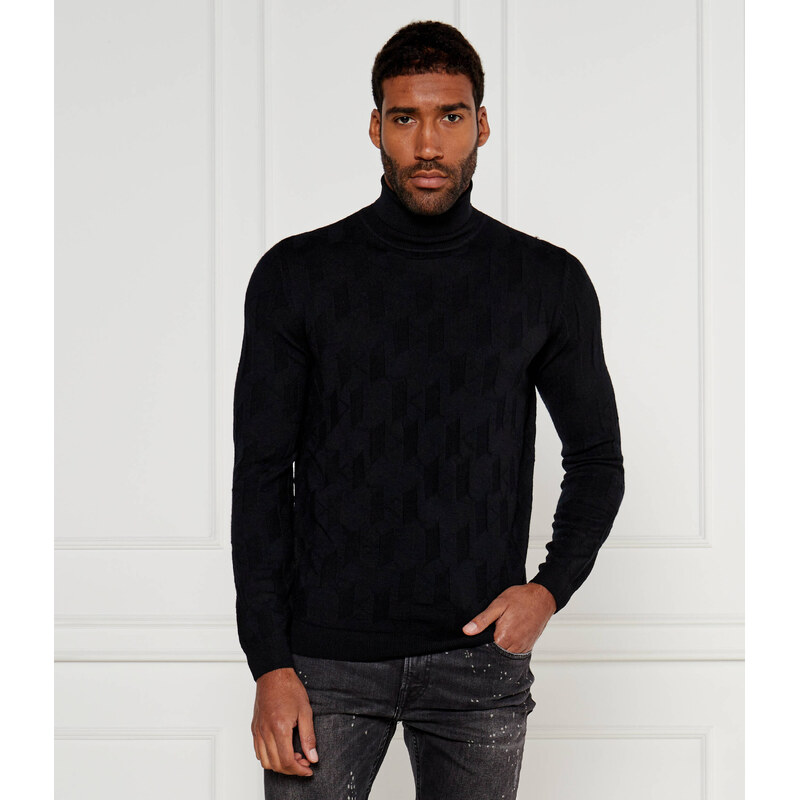 Karl Lagerfeld Vlněný rolák | Slim Fit