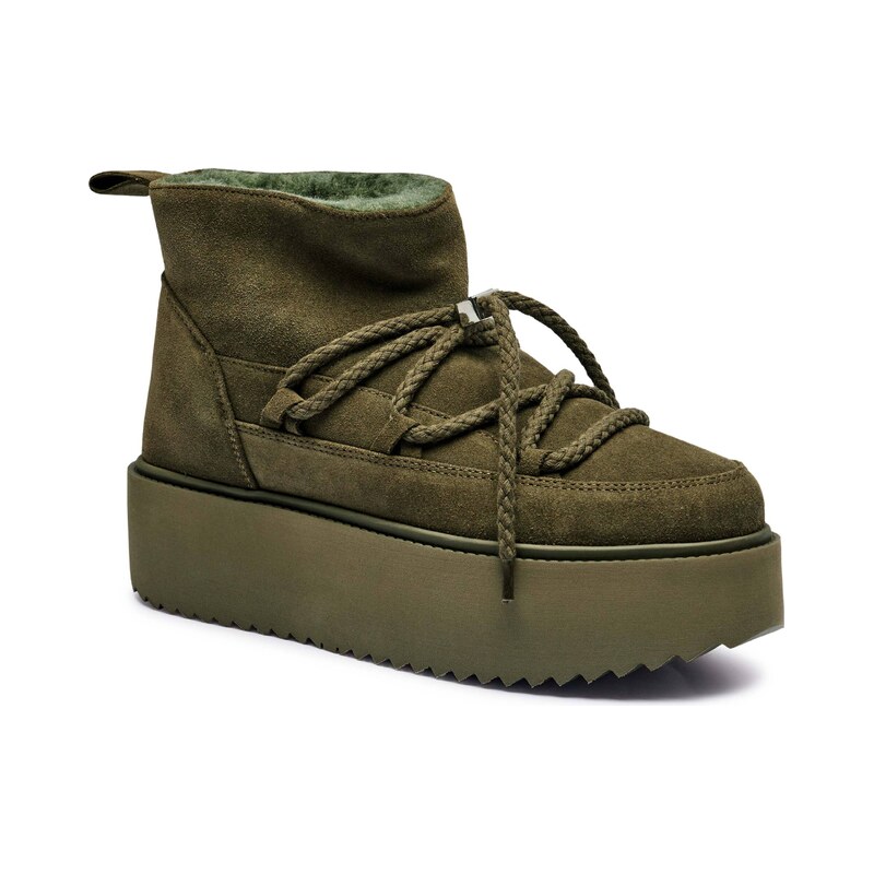 INUIKII Sněhule CLASSIC LOW PLATFORM | semiš