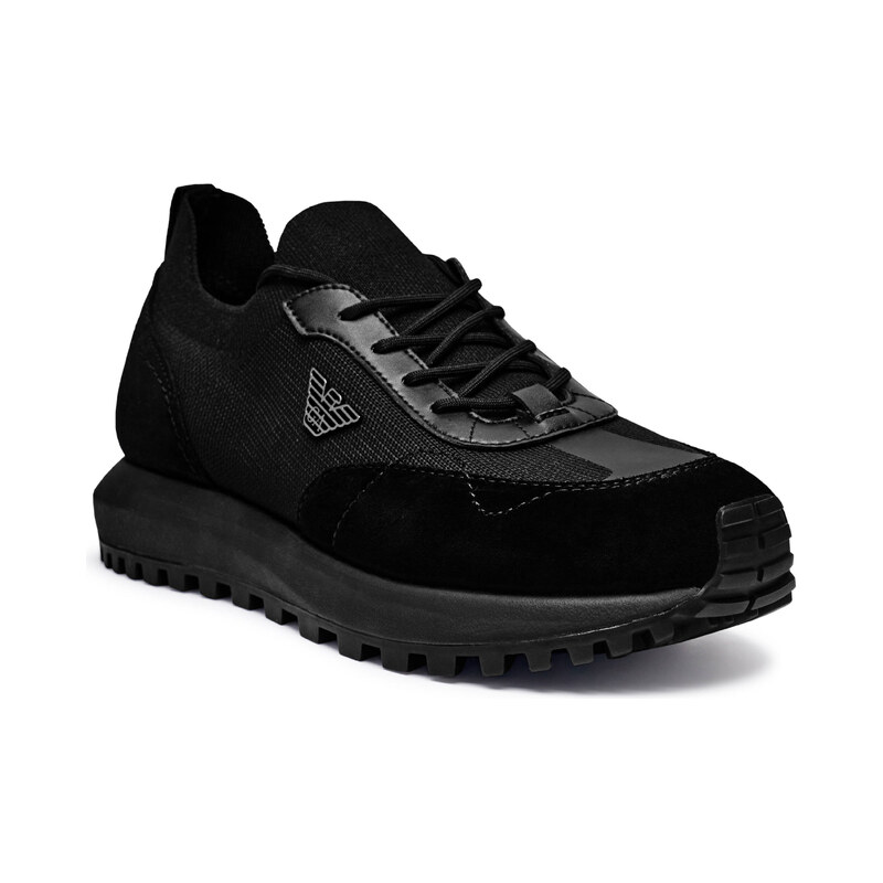 Emporio Armani Tenisky s přídavkem kůže