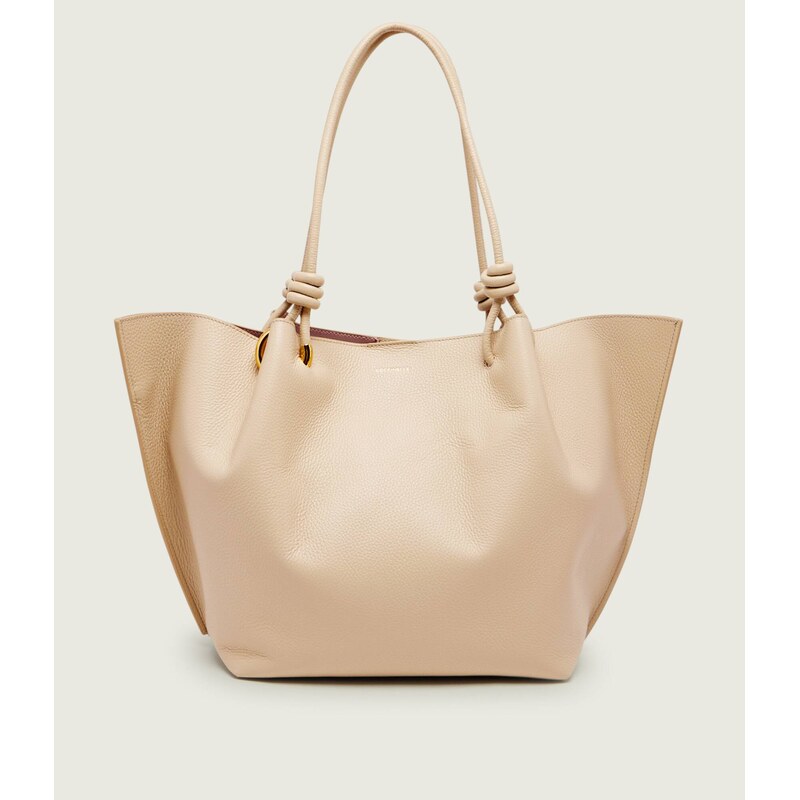 Coccinelle Kožená kabelka shopper + váček Coccinelle Finn