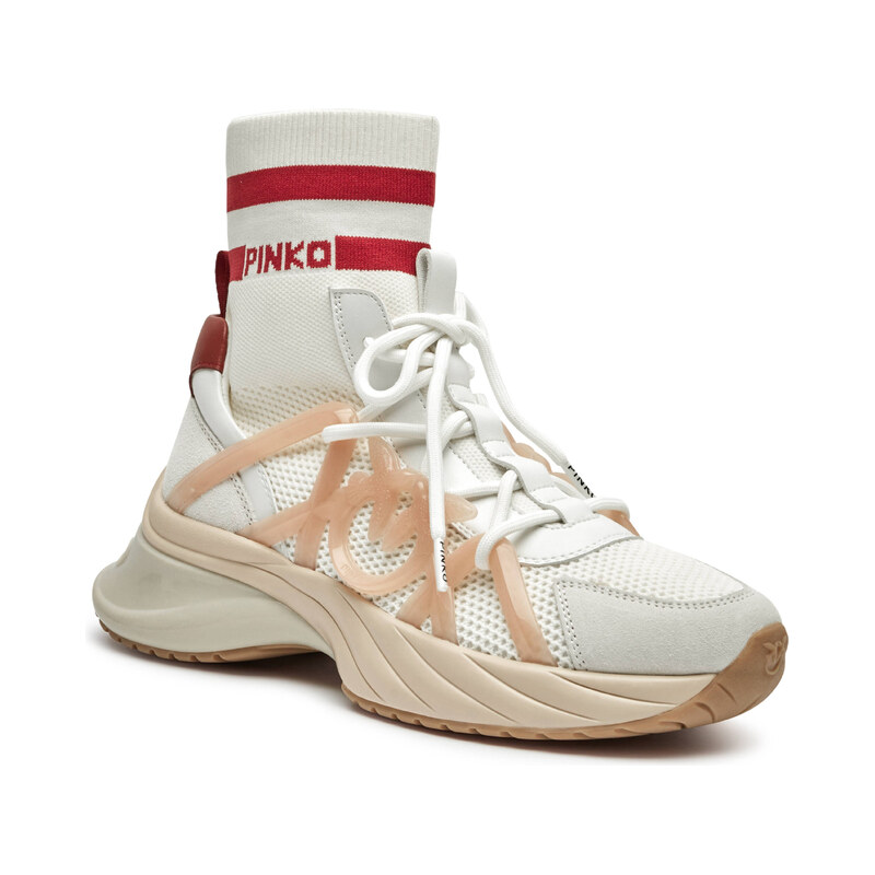 Pinko Tenisky ARIEL 05 s přídavkem kůže 100772033
