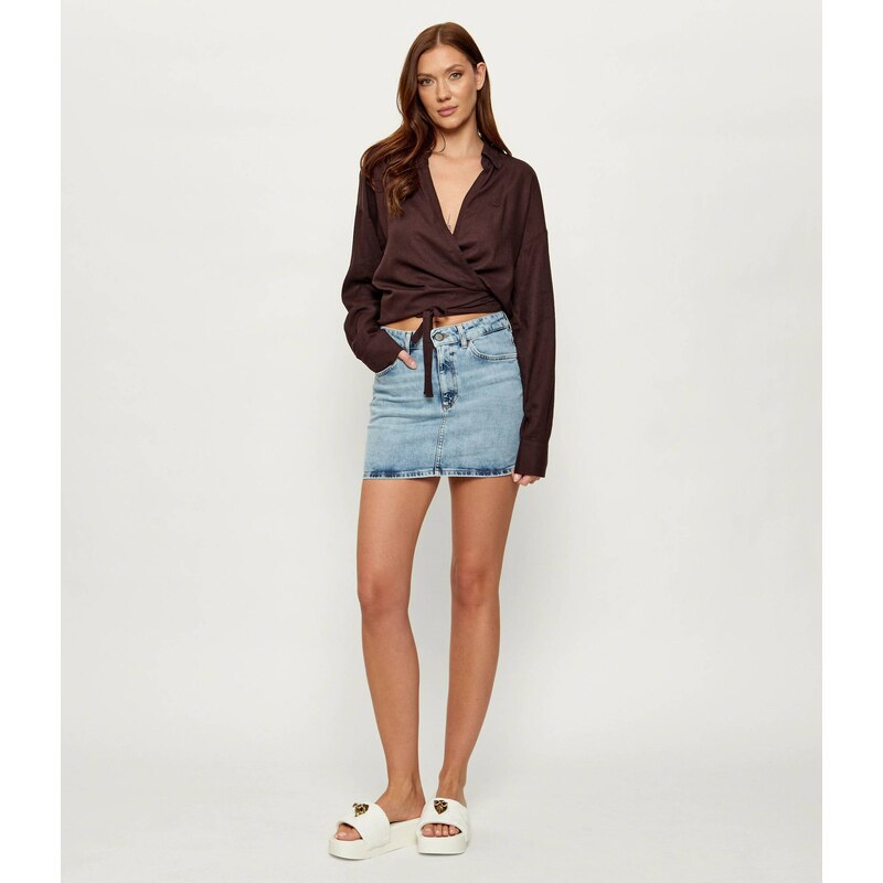 Emporio Armani Košile | Cropped Fit přidáním lnu