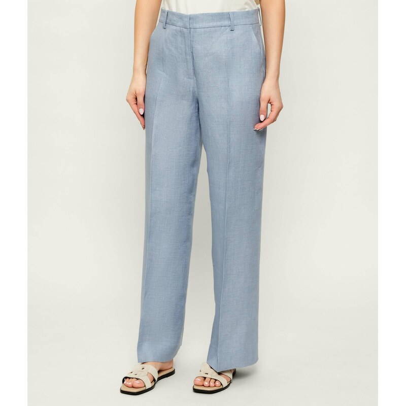 Weekend MaxMara Lněné kalhoty WKDMALIZIA | regular fit 114406901