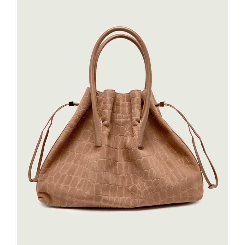 Elisabetta Franchi Kabelka shopper + váček | semiš