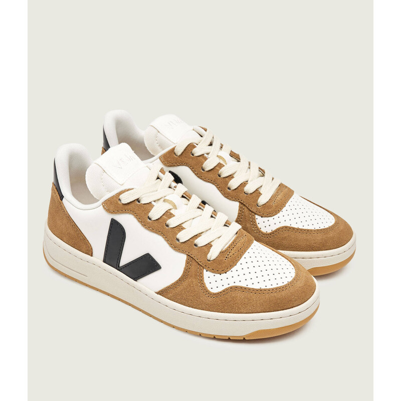 VEJA Tenisky V-10 s přídavkem kůže