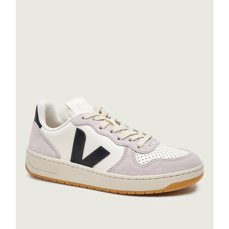 VEJA Tenisky V-10 s přídavkem kůže