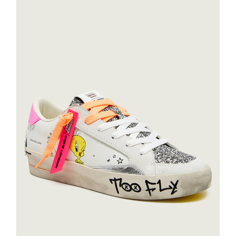 Crime London Kožené tenisky SK8 DELUXE | CRIME LONDON x LOONEY