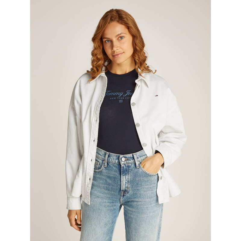 Tommy Jeans Košile | Loose fit | manšestr