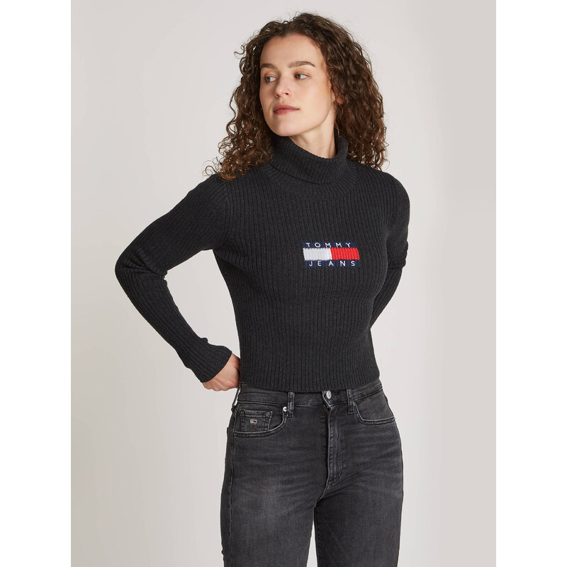 Tommy Jeans Rolák | Slim Fit | s příměsí vlny