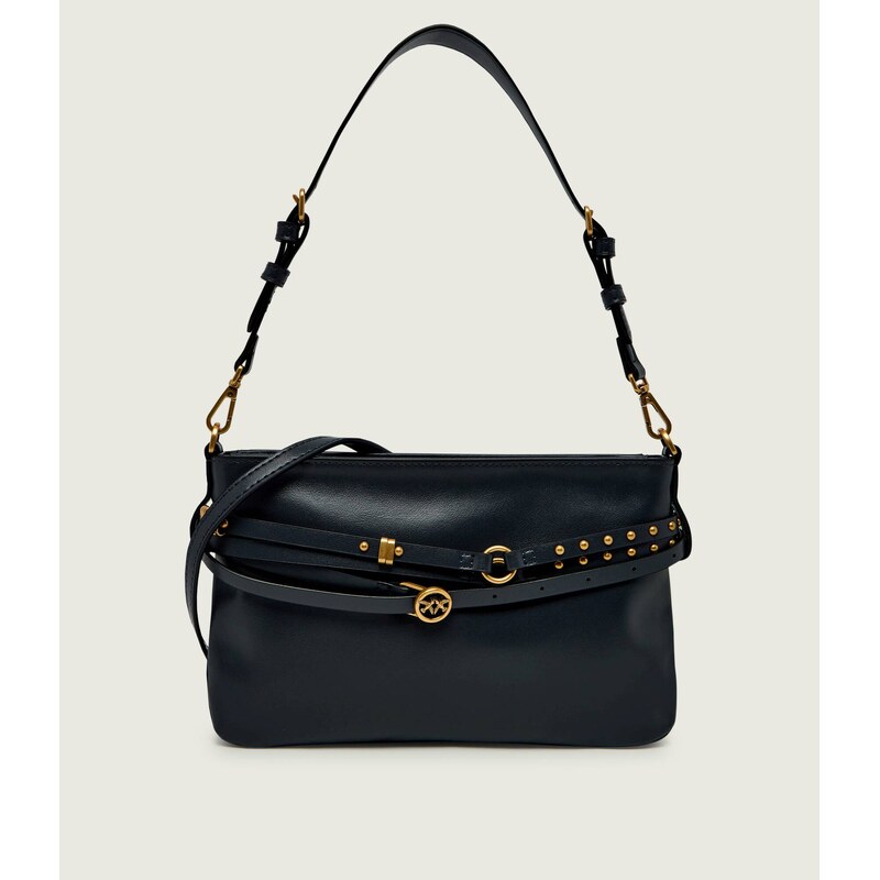 Pinko Kožená kabelka na rameno BELT BAG MINI