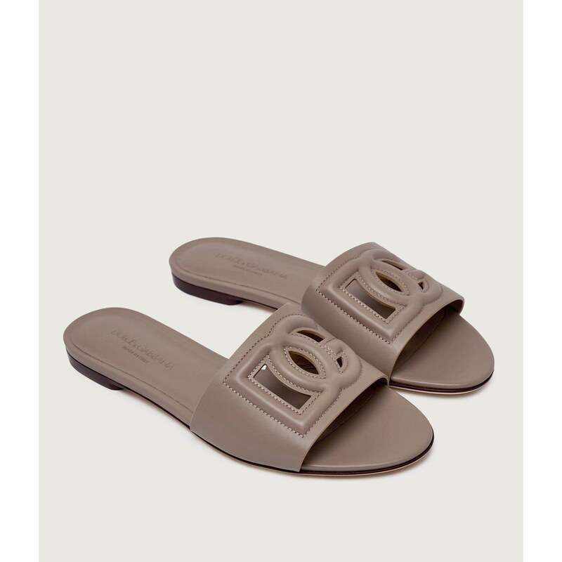 Dolce & Gabbana Kožené pantofle