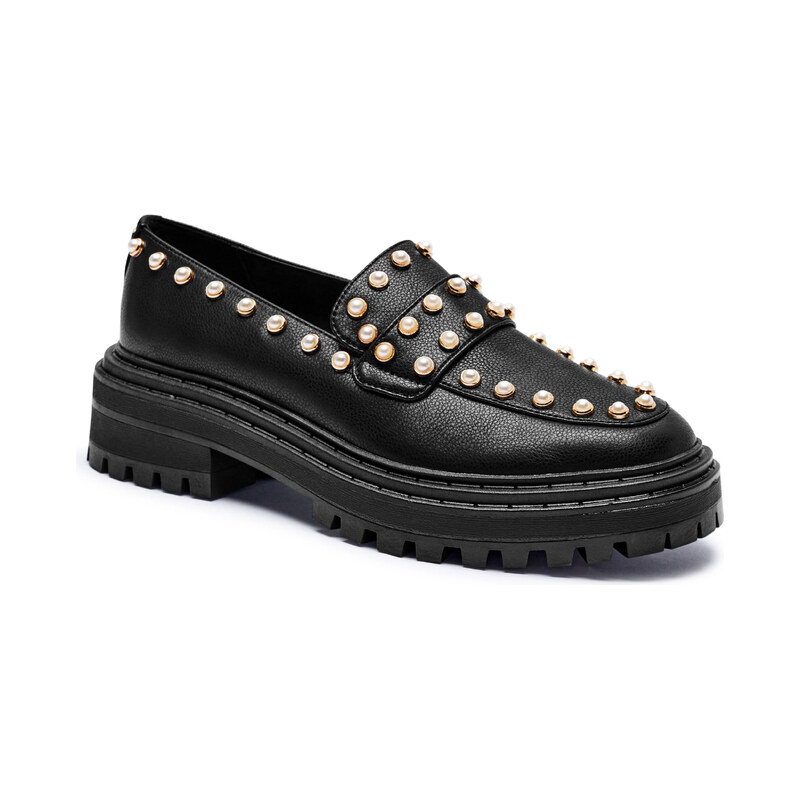 TWINSET Mokasíny s přídavkem kůže