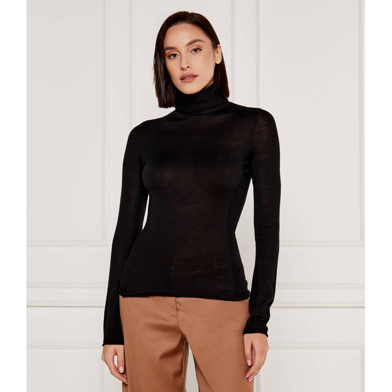 Pinko Vlněný rolák SACRO DOLCEVITA | Slim Fit |s příměsí hedvábí 100387311