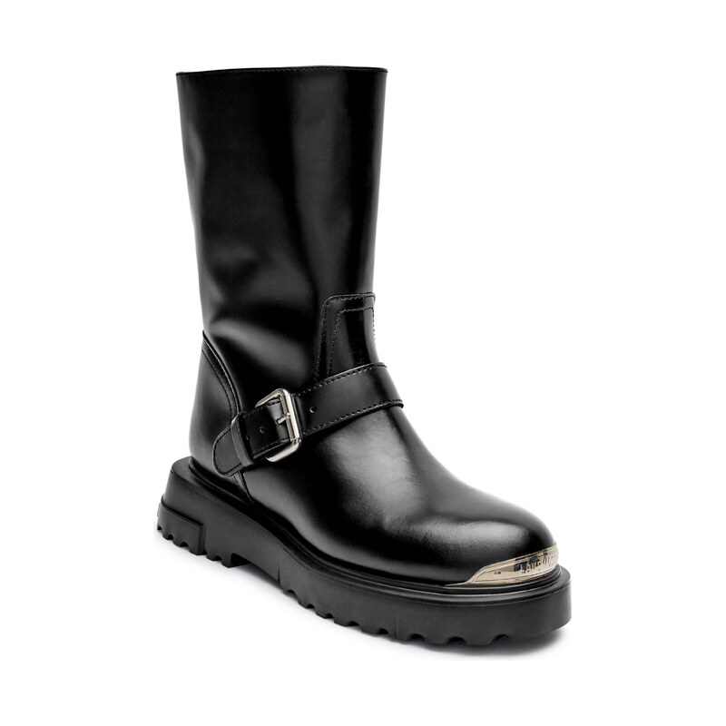 Love Moschino Kožené kotníkové boty 100387323