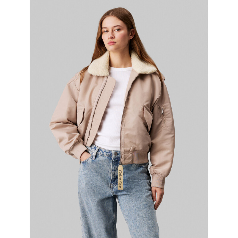 Calvin Klein Jeans Saténová bunda | Loose fit