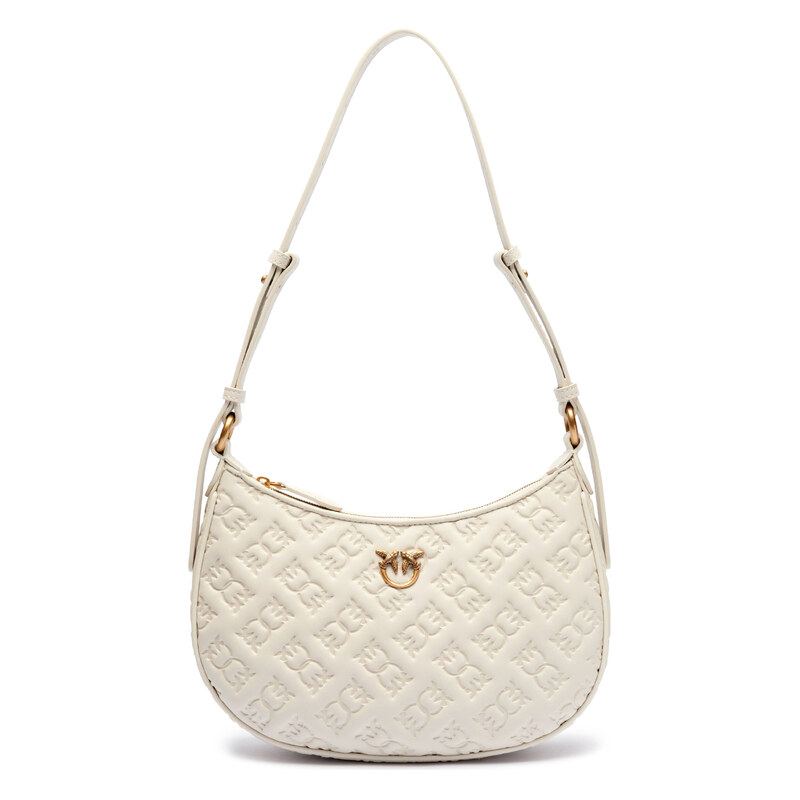 Pinko Kožené hobo kabelka HALF MOON MINI
