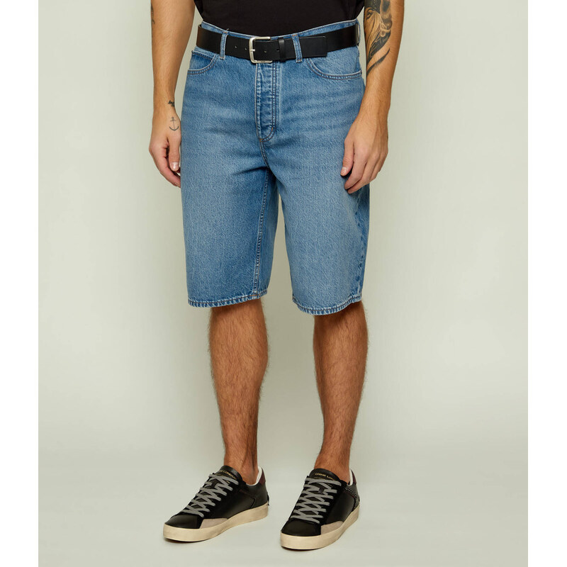 Hugo Blue Džínové šortky Skate shorts | Straight fit