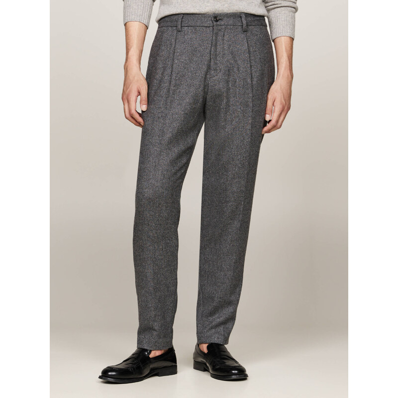 Tommy Hilfiger Vlněné kalhoty | Tapered fit