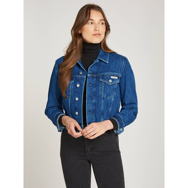 Calvin Klein Jeans Džínová bunda 90s | Cropped Fit