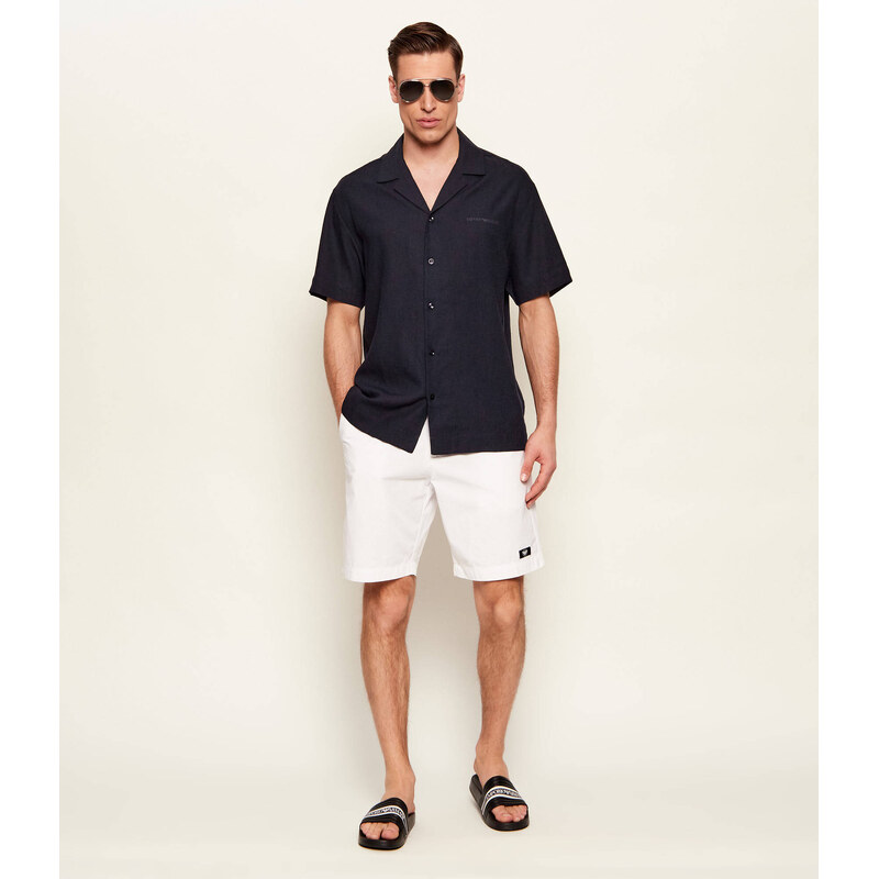Emporio Armani Košile | Relaxed fit přidáním lnu