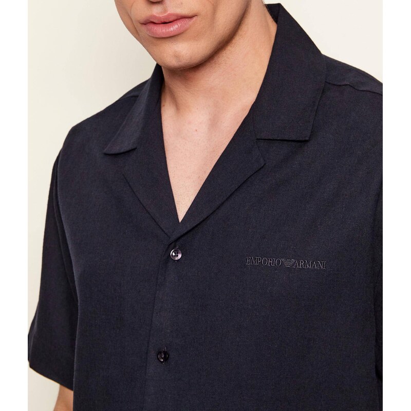 Emporio Armani Košile | Relaxed fit přidáním lnu
