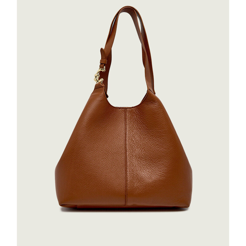 Coccinelle Kožená kabelka shopper + váček Coccinelle C-Easy