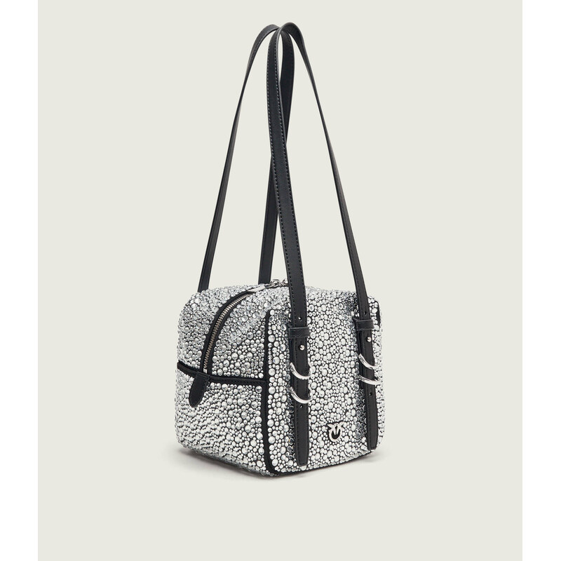 Pinko Kabelka na rameno CUBIC FULL STRASS