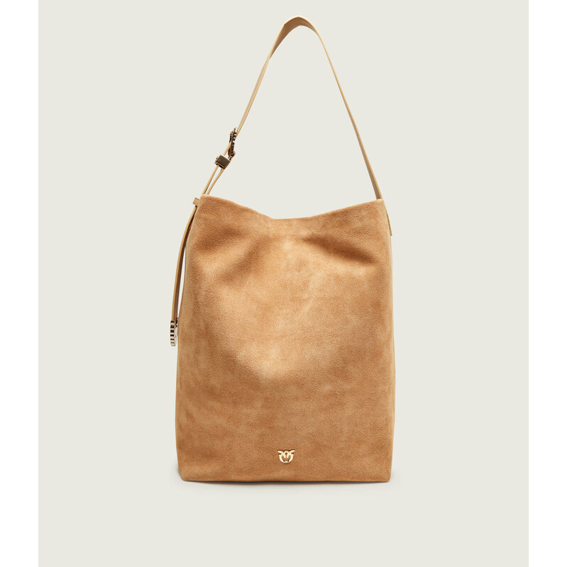 Pinko Kabelka shopper BUCKET BIG TRITTICO | semiš