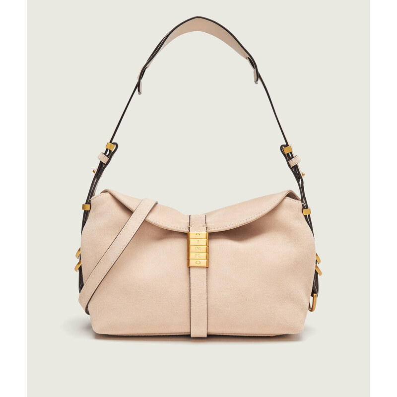 Pinko Kabelka na rameno SADDLE MINI | semiš