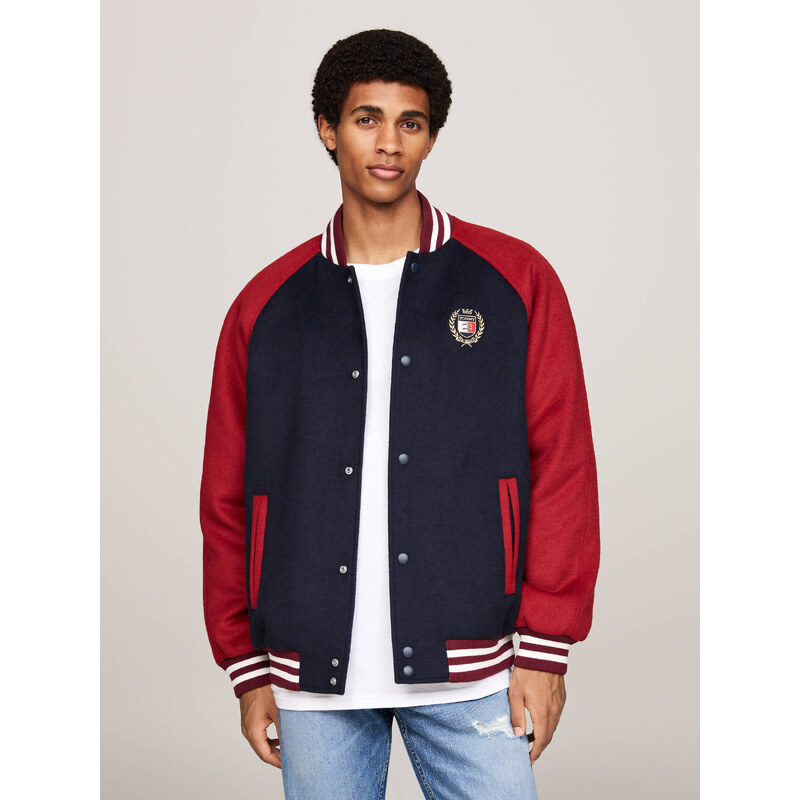Tommy Jeans Bunda bomber | Regular Fit | s příměsí vlny