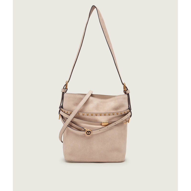 Pinko Kabelka na rameno BUCKET BELT MINI | semiš