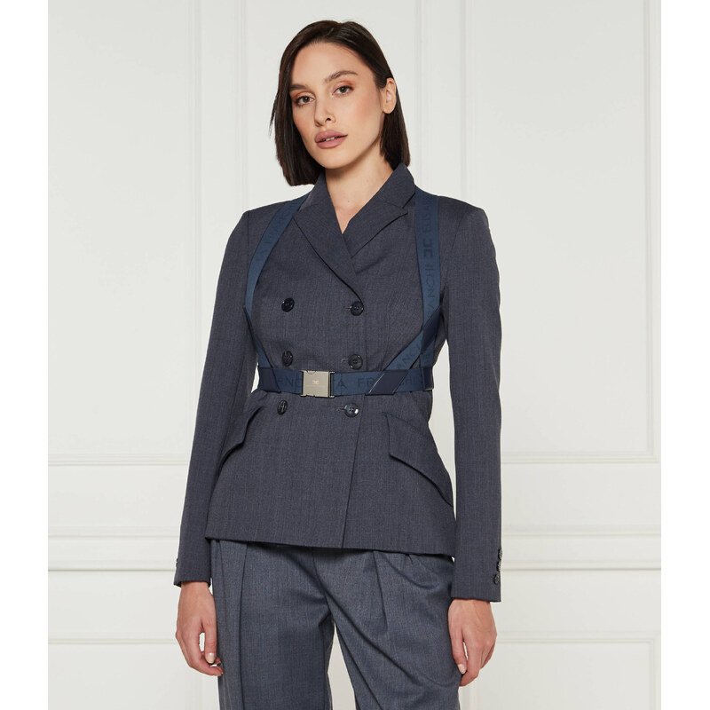 Elisabetta Franchi Blejzr | Slim Fit | s příměsí vlny 100149583