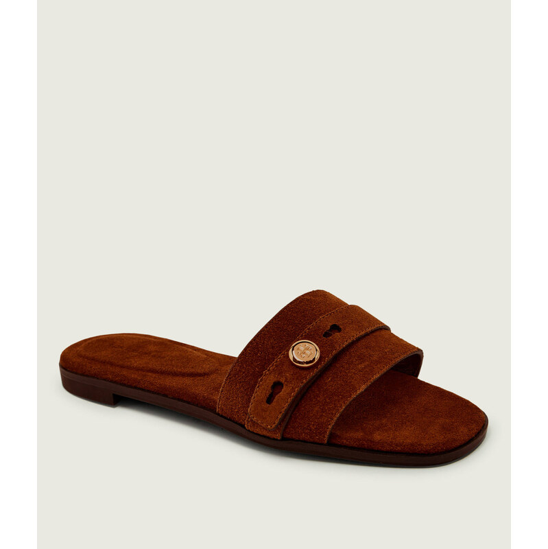 TORY BURCH Pantofle ROMY | semiš