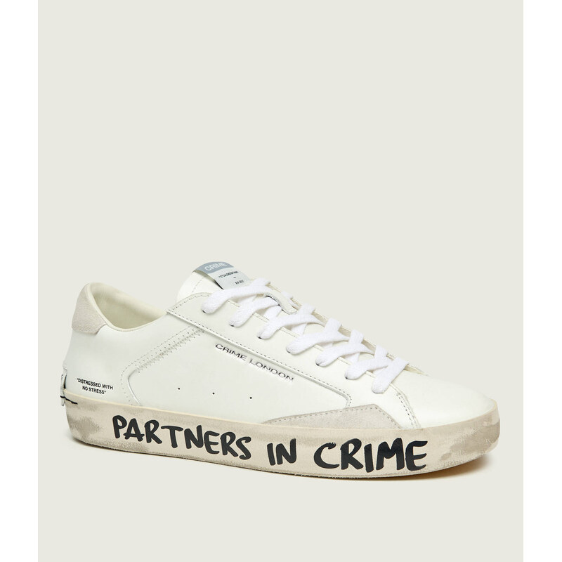 Crime London Kožené tenisky DISTRESSED