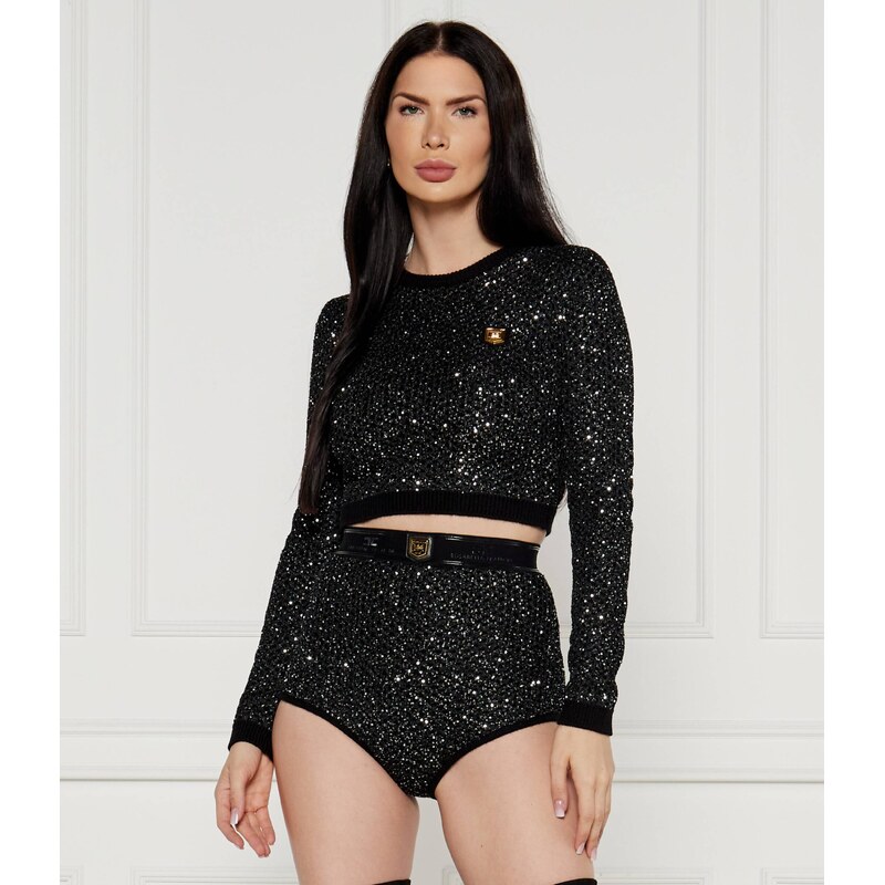 Elisabetta Franchi Svetr | Cropped Fit | s příměsí vlny