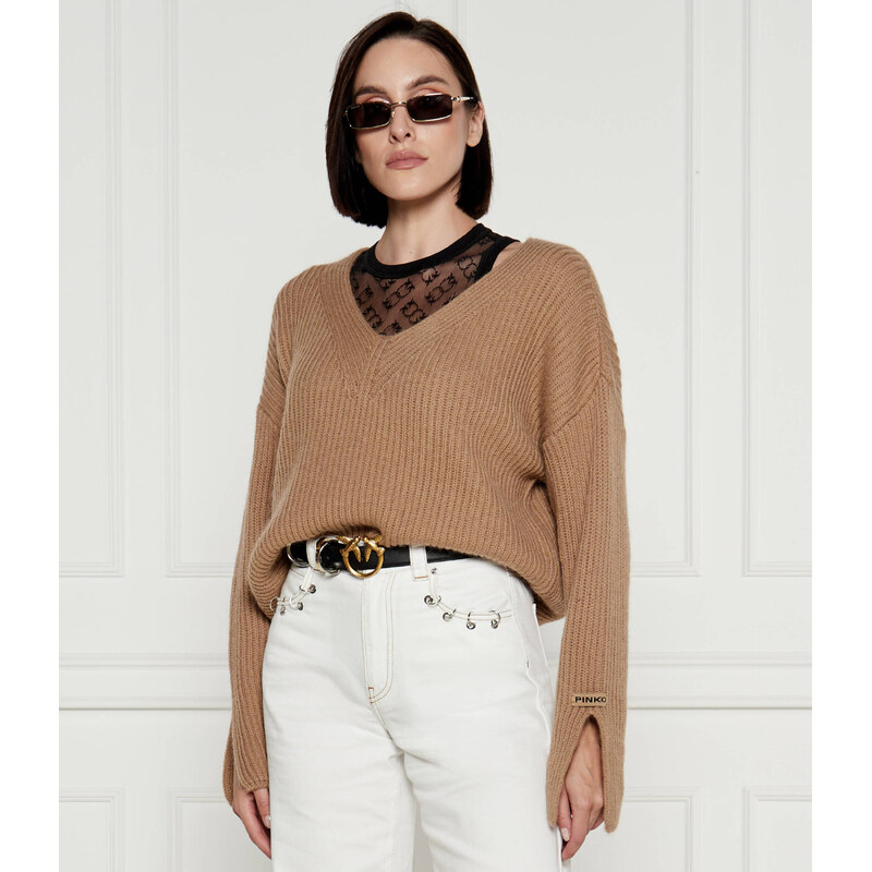 Pinko Svetr KORAT | Loose fit | s příměsí vlny