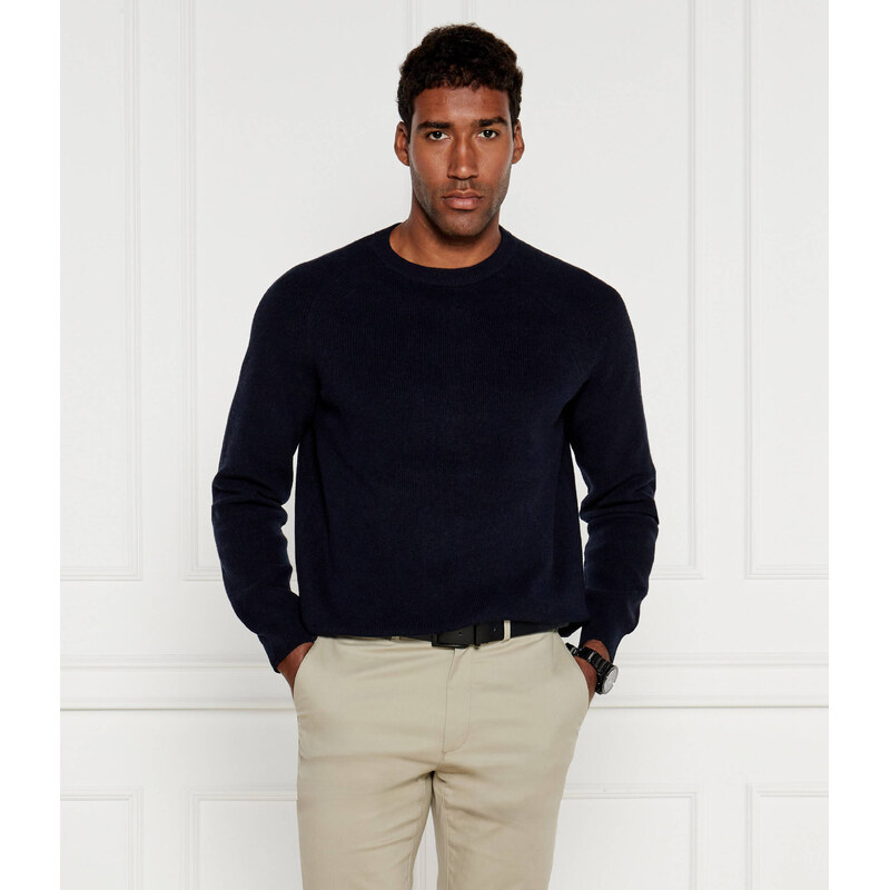 BOSS BLACK Svetr Derlino | Regular Fit | s příměsí vlny