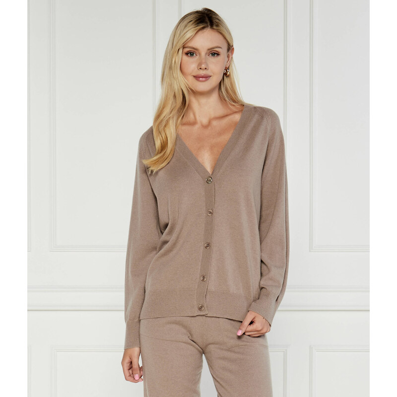 MM Vlněný kardigan TURTLEDOVE | Regular Fit | s příměsí kašmíru 95030403