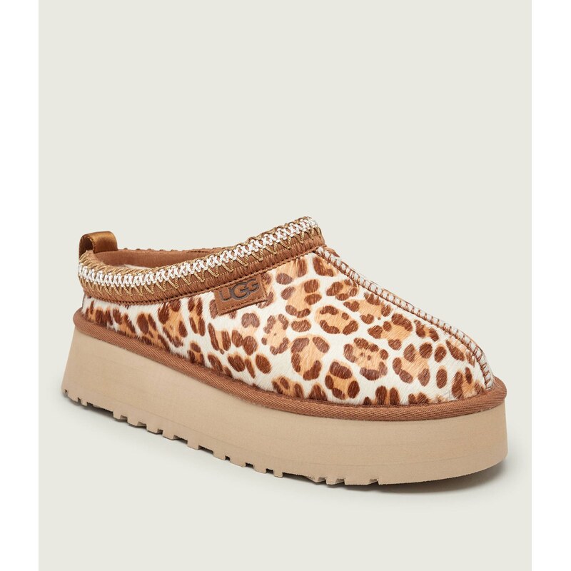UGG Kožené pantofle typu mules W TAZZ PLAINS | s příměsí vlny