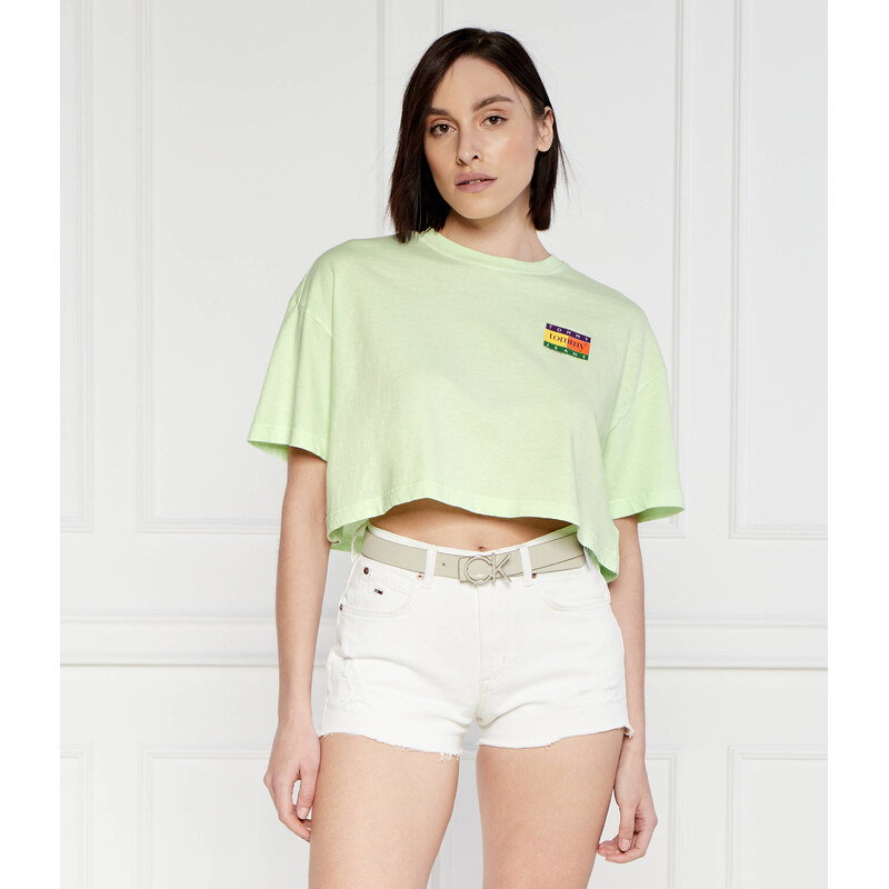 Tommy Jeans Tričko Summer flag | Cropped Fit