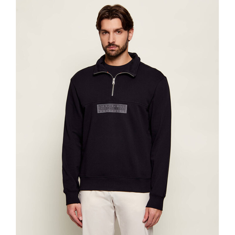 Napapijri Mikina B-BOX LOGO HZ | Relaxed fit