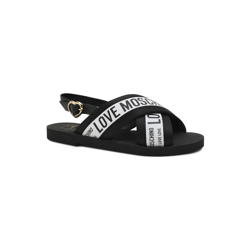 Love Moschino Sandály s přídavkem kůže