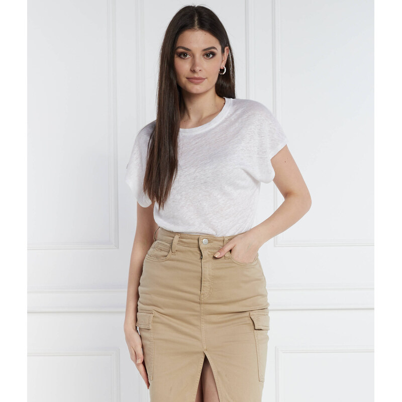 Calvin Klein Lněný tričko | Relaxed fit