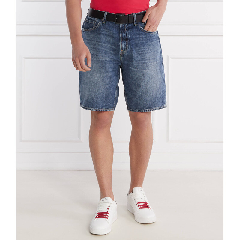 GUESS Džínové šortky RODEO | Regular Fit přidáním lnu