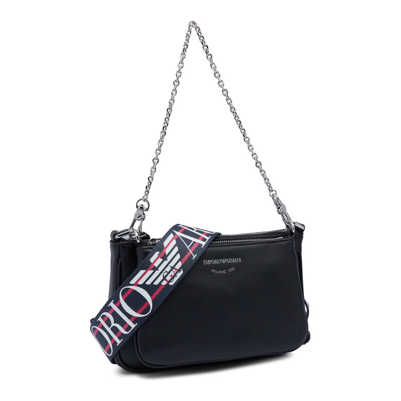 Emporio Armani Kůžoná kabelka na rameno + váček