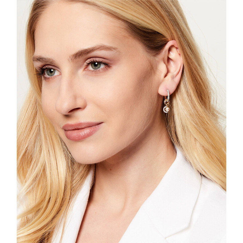 TORY BURCH Náušnice Icon Pave