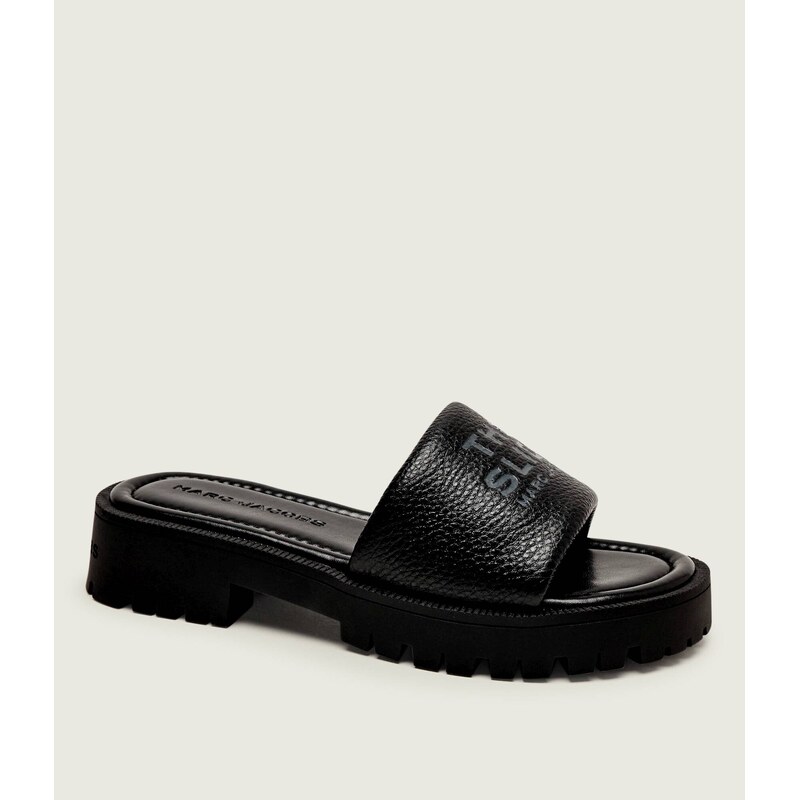 Marc Jacobs Kožené pantofle THE LUG SOLE SLIDE 114089689